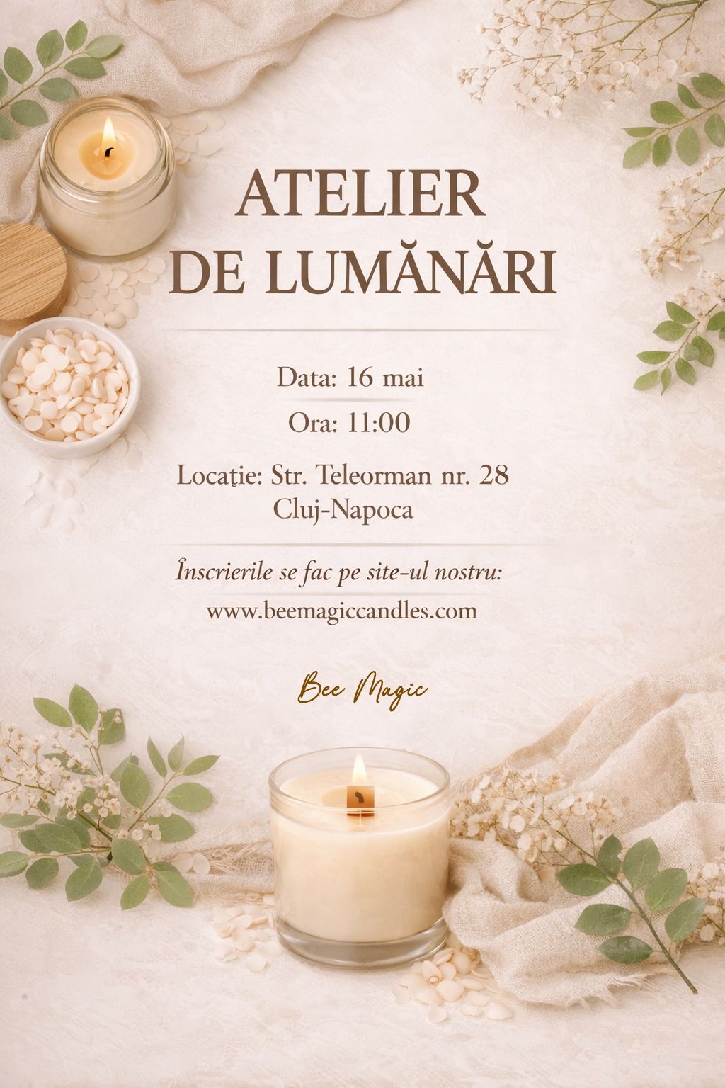 Atelier de lumanari - 16 mai