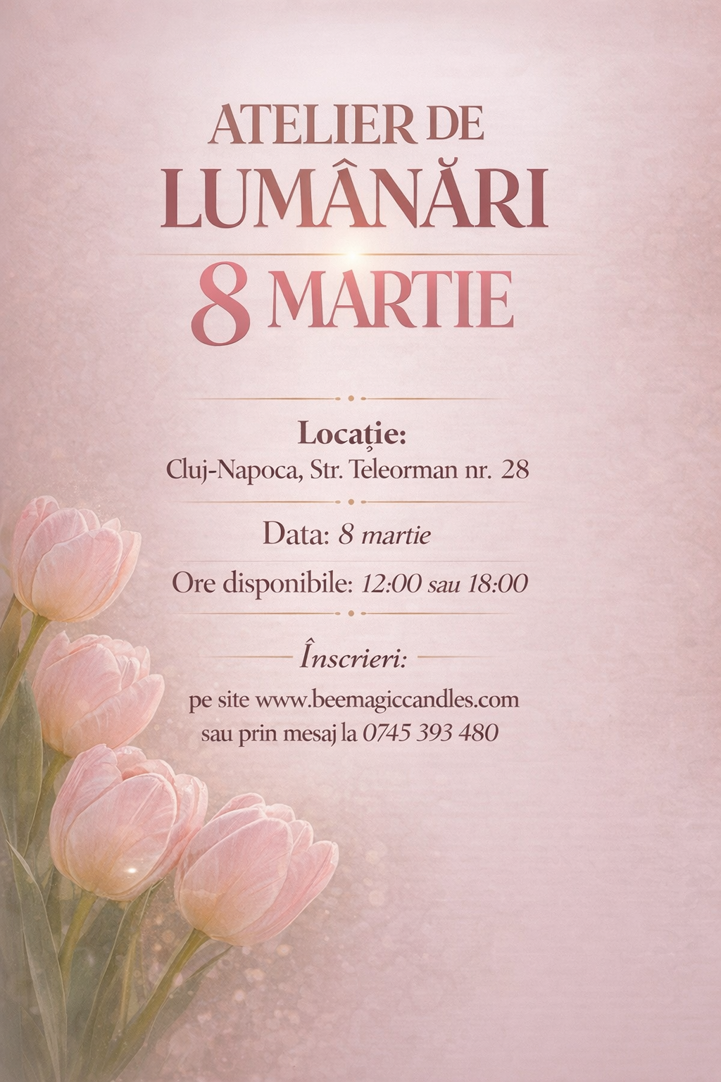 Atelier de lumânări – Ediția specială 8 Martie