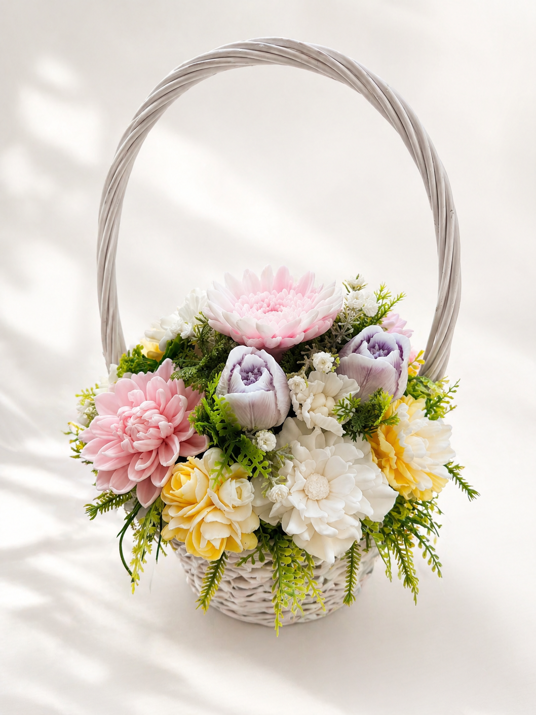 Aranjament floral din săpun